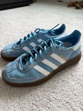 adidas Spezial Classic Suede Sneakers - Sky Blue / White